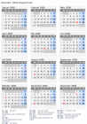 Kalender 2006 mit Ferien und Feiertagen Argentinien