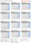 Kalender 2006 mit Ferien und Feiertagen Aserbaidschan