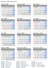 Kalender 2006 mit Ferien und Feiertagen Australien