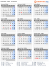 Kalender 2006 mit Ferien und Feiertagen Barbados
