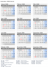 Kalender 2006 mit Ferien und Feiertagen Benin