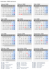 Kalender 2006 mit Ferien und Feiertagen Bolivien