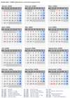 Kalender 2006 mit Ferien und Feiertagen Bosnien und Herzegowina