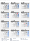 Kalender 2006 mit Ferien und Feiertagen Bulgarien