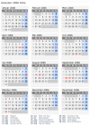 Kalender 2006 mit Ferien und Feiertagen Chile