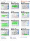 Kalender 2006 mit Ferien und Feiertagen Mecklenburg-Vorpommern