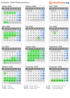 Kalender 2006 mit Ferien und Feiertagen Niedersachsen