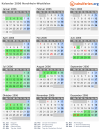 Kalender 2006 mit Ferien und Feiertagen Nordrhein-Westfalen