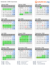 Kalender 2006 mit Ferien und Feiertagen Saarland
