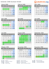 Kalender 2006 mit Ferien und Feiertagen Sachsen-Anhalt