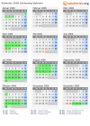 Kalender 2006 mit Ferien und Feiertagen Schleswig-Holstein