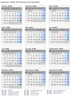 Kalender 2006 mit Ferien und Feiertagen Dominikanische Republik