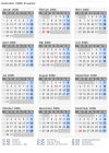 Kalender 2006 mit Ferien und Feiertagen Ecuador