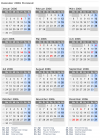 Kalender 2006 mit Ferien und Feiertagen Finnland