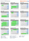 Kalender 2006 mit Ferien und Feiertagen Besançon