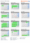 Kalender 2006 mit Ferien und Feiertagen Créteil