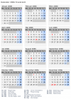 Kalender 2006 mit Ferien und Feiertagen Frankreich