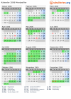 Kalender 2006 mit Ferien und Feiertagen Montpellier