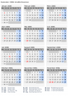 Kalender 2006 mit Ferien und Feiertagen Großbritannien