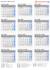 Kalender 2006 mit Ferien und Feiertagen Israel