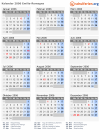 Kalender 2006 mit Ferien und Feiertagen Emilia-Romagna