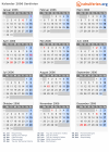 Kalender 2006 mit Ferien und Feiertagen Sardinien