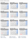 Kalender 2006 mit Ferien und Feiertagen Jamaika