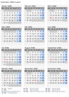 Kalender 2006 mit Ferien und Feiertagen Japan