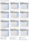 Kalender 2006 mit Ferien und Feiertagen Kanada