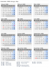 Kalender 2006 mit Ferien und Feiertagen Kongo, Rep.