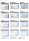 Kalender 2006 mit Ferien und Feiertagen Kosovo