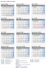 Kalender 2006 mit Ferien und Feiertagen Kroatien