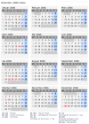 Kalender 2006 mit Ferien und Feiertagen Kuba