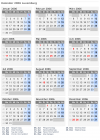 Kalender 2006 mit Ferien und Feiertagen Luxemburg