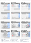 Kalender 2006 mit Ferien und Feiertagen Mexiko