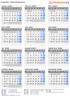 Kalender 2006 mit Ferien und Feiertagen Moldawien