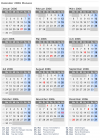 Kalender 2006 mit Ferien und Feiertagen Monaco