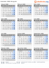 Kalender 2006 mit Ferien und Feiertagen Mongolei