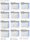 Kalender 2006 mit Ferien und Feiertagen Nigeria
