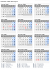 Kalender 2006 mit Ferien und Feiertagen Norwegen