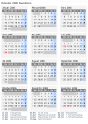 Kalender 2006 mit Ferien und Feiertagen Rumänien