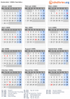 Kalender 2006 mit Ferien und Feiertagen Sambia