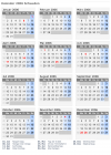 Kalender 2006 mit Ferien und Feiertagen Schweden
