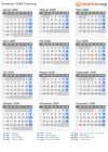 Kalender 2006 mit Ferien und Feiertagen Freiburg