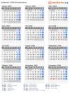 Kalender 2006 mit Ferien und Feiertagen Graubünden