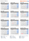 Kalender 2006 mit Ferien und Feiertagen Uri