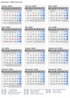Kalender 2006 mit Ferien und Feiertagen Serbien