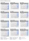 Kalender 2006 mit Ferien und Feiertagen Slowenien