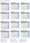 Kalender 2006 mit Ferien und Feiertagen Spanien