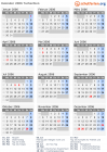 Kalender 2006 mit Ferien und Feiertagen Tschechien